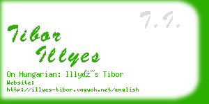 tibor illyes business card